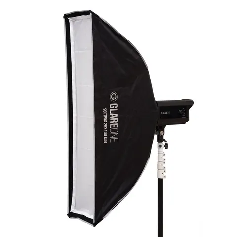 Softbox prostokątny GlareOne 25x100 PRO (grid w zestawie) | rabat 5% w koszyku z kodem GLARE5