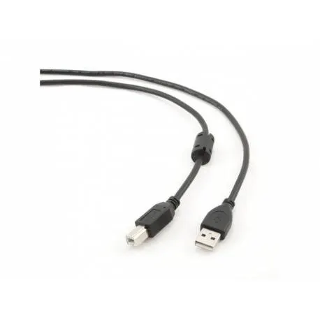 Gembird Kabel USB 2.0 typu AB AM-BM 4,5m FERRYT czarny