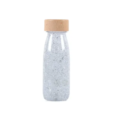 Butelka sensoryczna FLOAT srebrna 3 m+ Petit Boum 342