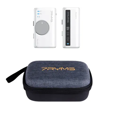 Zestaw bezprzewodowy audio 7Ryms iRay DW10 mini jack 3,5mm + USB-C | Biały