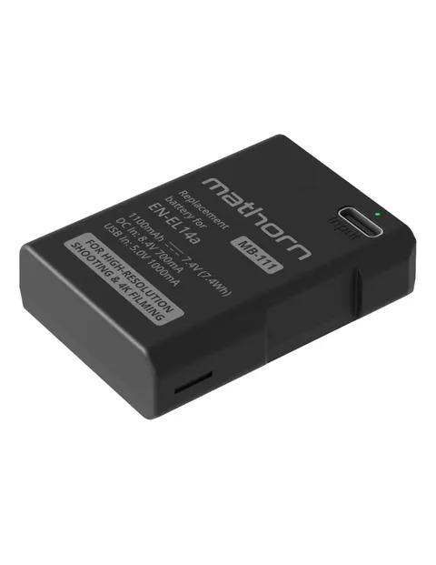 Akumulator Mathorn MB-111 1100mAh USB-C zamiennik Nikon EN-EL14a