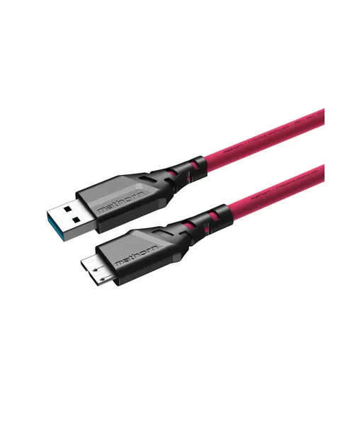Kabel Mathorn MTC-520M 5m 10Gbps 60W USB A - MicroB Magenta