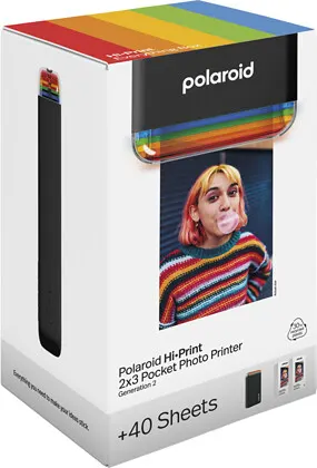 Drukarka przenośna Polaroid Hi-Print Gen 2 E-box | czarna
