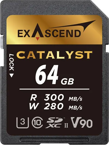 Karta pamięci ExAscend Catalyst SDXC UHS-II V90 R300/W280 64GB
