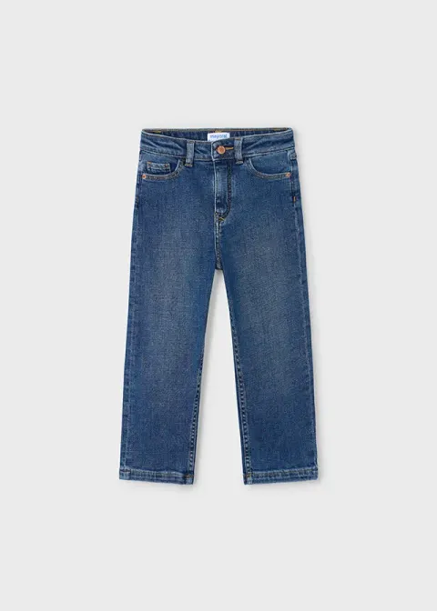 Dziecięce spodnie jeansowe basic unisex Niebieskie Mayoral 15-00579-052