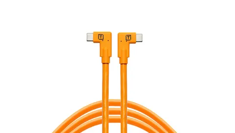 Kabel Tether Tools TetherPro USB-C to USB-C Dual Right Angle 4.6m (pomarańczowy)