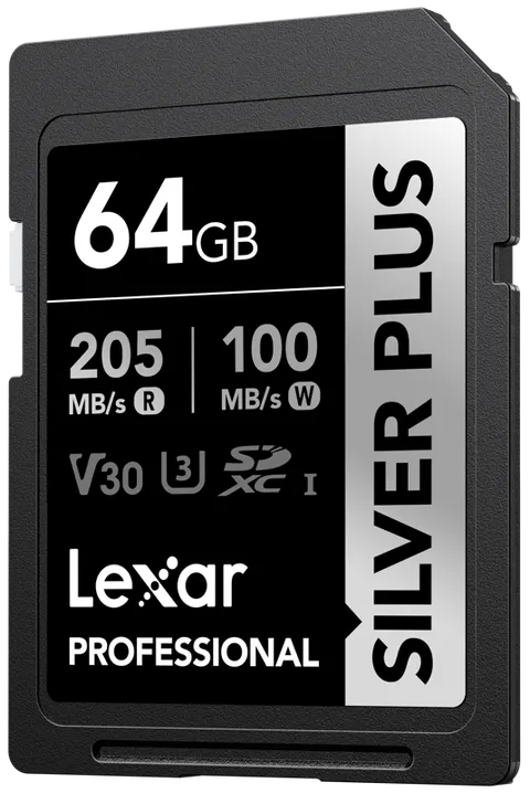 Karta pamięci Lexar SDXC Silver Plus 64GB (R205/W100)