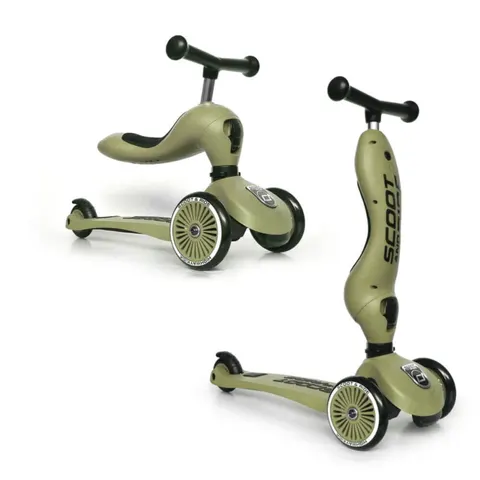 Highwaykick 1 2w1 Jeździk i hulajnoga 1-5 lat Olive, SCOOTANDRIDE