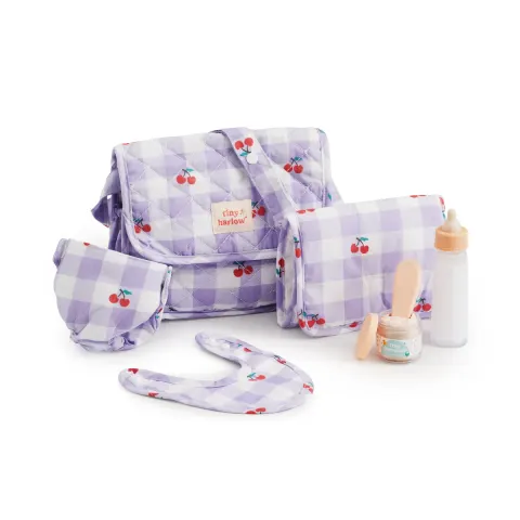 Torba z akcesoriami dla lalek Lilac Cherry / Tiny Harlow