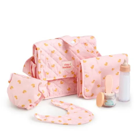 Torba z akcesoriami dla lalek Pink Ducky / Tiny Harlow