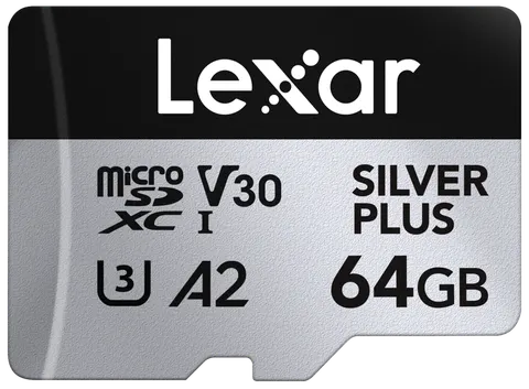 Karta pamięci Lexar microSDXC Silver Plus 64GB (R205/W100)