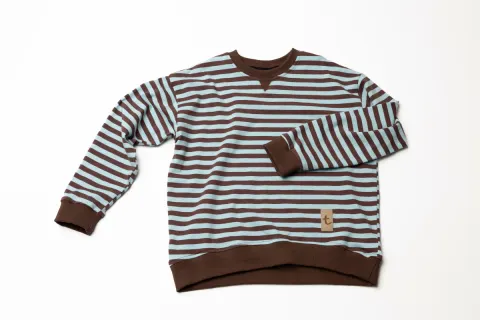 Bluza OVER choco-blue Brązowo-niebieska TUSS