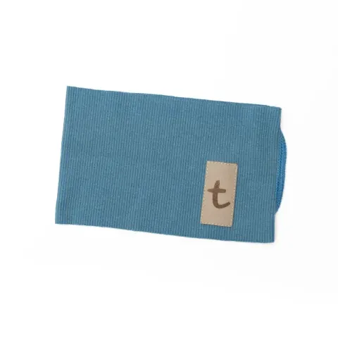 Szeroka prążkowana opaska RIB blue Niebieska TUSS