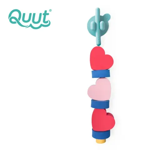 Klocki piankowe do nawlekania do kąpieli Beedi - Hearts / QUUT