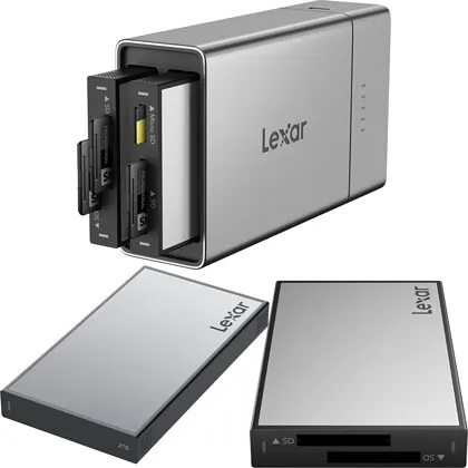 Przenośna stacja dokująca Lexar Professional Workflow Go z czytnikiem Dual SD i dyskiem SSD 2TB