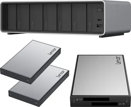 Stacja dokująca Lexar Professional Workflow Pro with Thunderbolt4 uplink z czytnikiem Dual SD i dyskami SSD 2x2TB