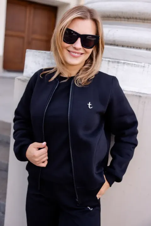 Bluza damska BOMBER Czarna Black TUSS