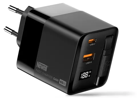 Ładowarka sieciowa Newell GaN 65 W LCD - EU