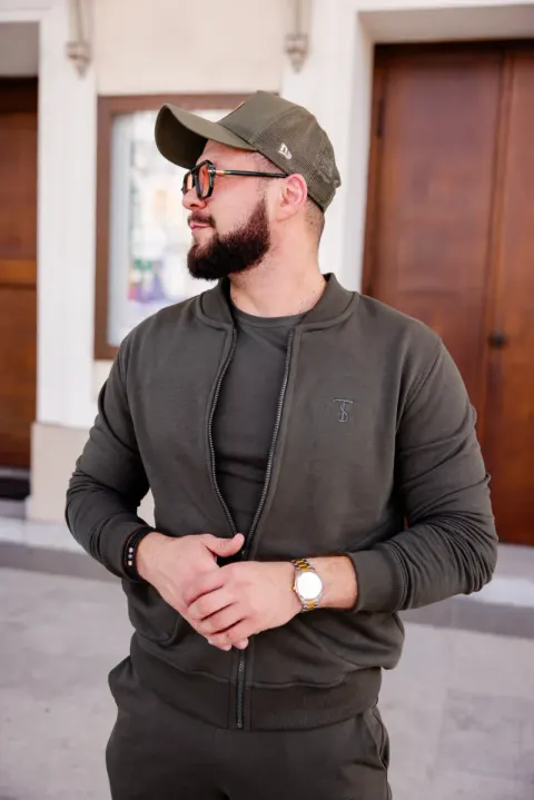 Bluza męska BOMBER Tuss&Sons Oliwkowa Khaki TUSS MEN'S WEAR