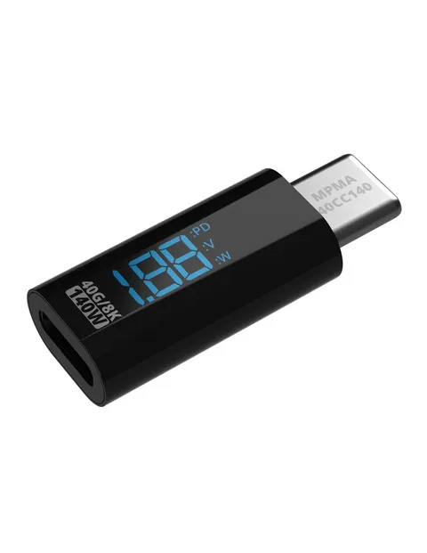Miernik Adapter Mathorn USB C do USB C LED PD 140W 5A 8K 40Gbps
