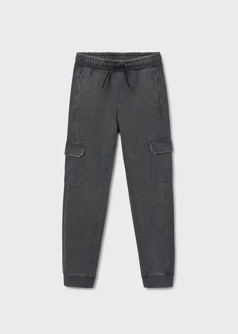 Spodnie cargo unisex Czarne Mayoral 15-07561-079