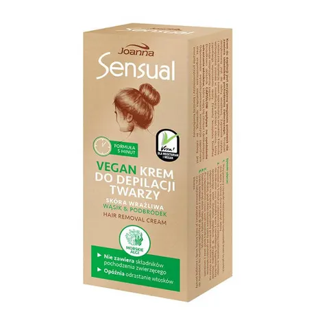 Joanna Sensual Vegan krem do depilacji twarzy 20g