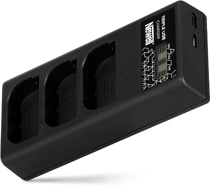 Ładowarka trzykanałowa Newell CD-USB-C do akumulatorów Canon LP-E17