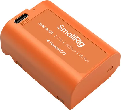 Akumulator SmallRig 4979 Camera Battery USB-C Rechargeable DMW-BLK 22 Orange