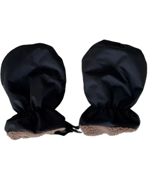 Rękawiczki niemowlęce zimowe ocieplane BLACK Baby Mittens Ducksday