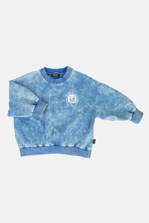 Bluza BLUE SKULL SWEATSHIRT Minikid ACID BLUE