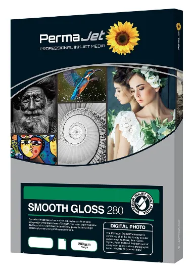 Papier fotograficzny PermaJet Smooth Gloss 280 g/m2 A2 | 50 arkuszy