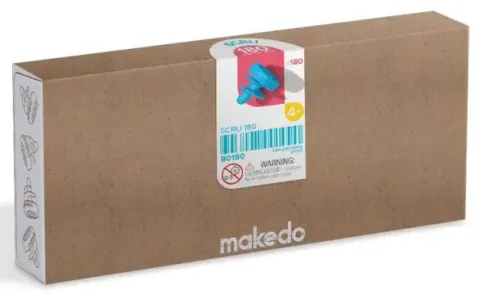 Zestaw śrubek do konstruowania 180 el. DIY Makedo 4 lata+ SCRU B0180