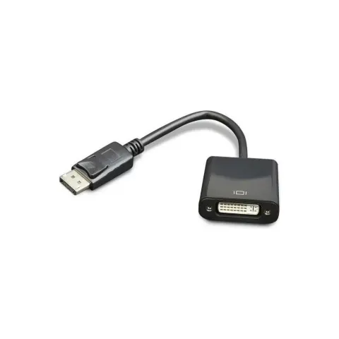 Adapter Displayport (M) - DVI (F) 29pin | Czarny | WYPRZEDAŻ