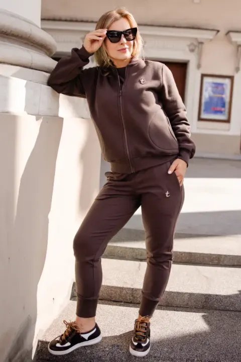 Spodnie damskie CLASSIC Czekoladowe Choco TUSS