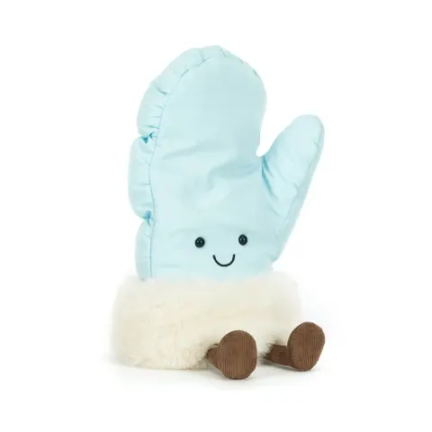 Jellycat Amuseables Mitten przytulanka 25 cm – Rękawiczka Jednopalczasta z futerkiem