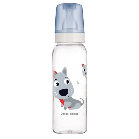 Canpol babies (11/841) Butelka wąska 250ml CUTE ANIMALS