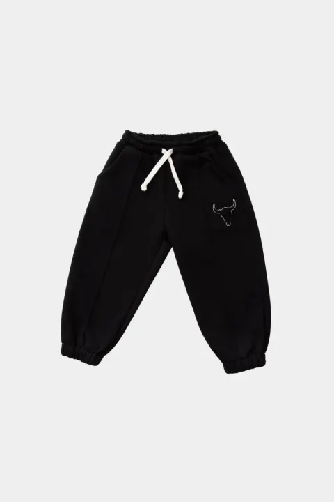 Spodnie 205 WARM WIDE PANTS BLACK booso