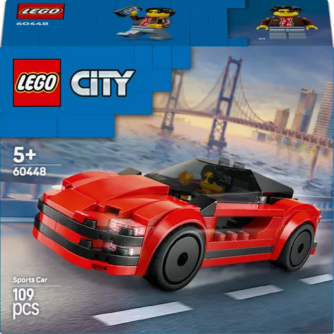 Lego City Czerwony samochód sportowy 60448