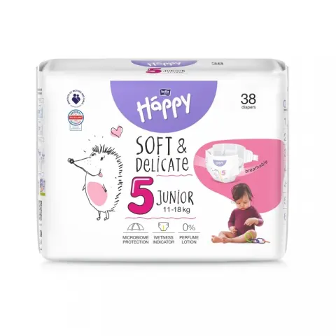Happy 5 Junior Pieluszki jednorazowe 38 szt.