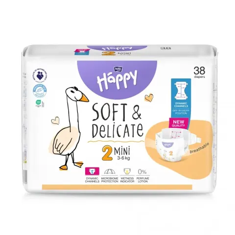 Happy 2 Mini Pieluszki jednorazowe 38 szt.