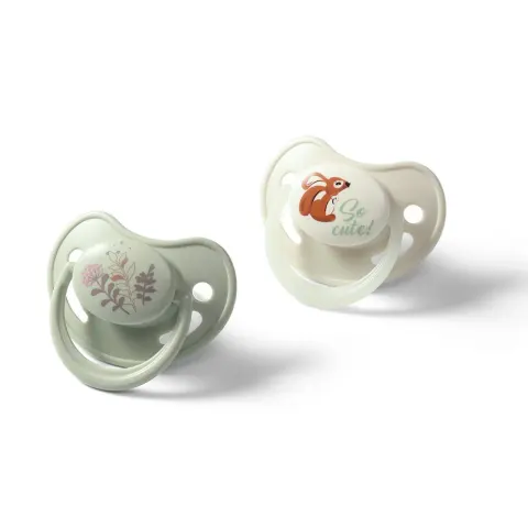 Babyono (b/1670/02) Smoczki anatomiczne silikonowe 6-18m