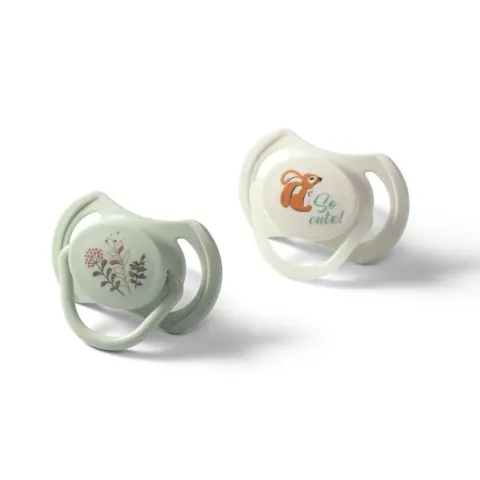 Babyono (b/1669/02) Smoczki symetryczne silikonowe 6-18m