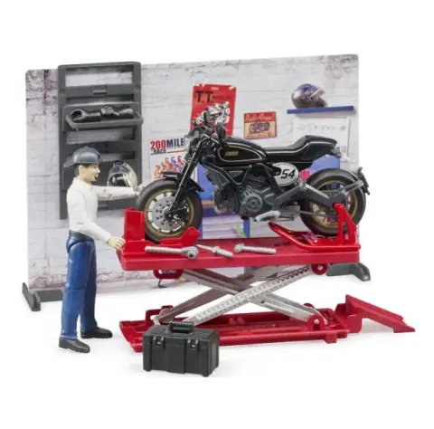 Bruder 62101 BWorld Warsztat motocyklowy