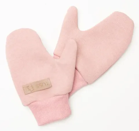 Rękawiczki BAWEŁNIANE pink Różowe TUSS