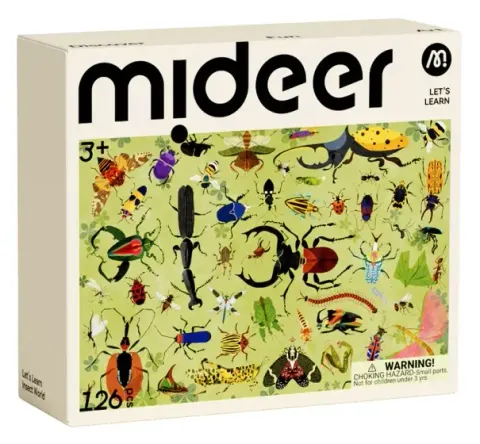 Puzzle Uczmy się! Owady Świata 126 el. 3 lata+ mideer CT4301