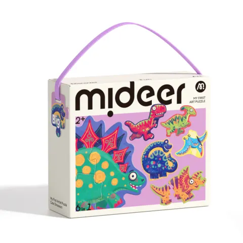 mideer Moje pierwsze puzzle – Dinozaury 6w1