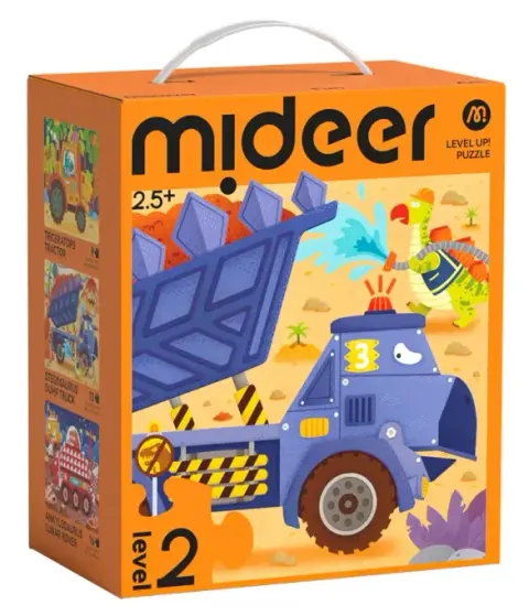 Puzzle dziecięce Level Up! 2 – Dinoinżynierzy 2 lata+ mideer MD1476