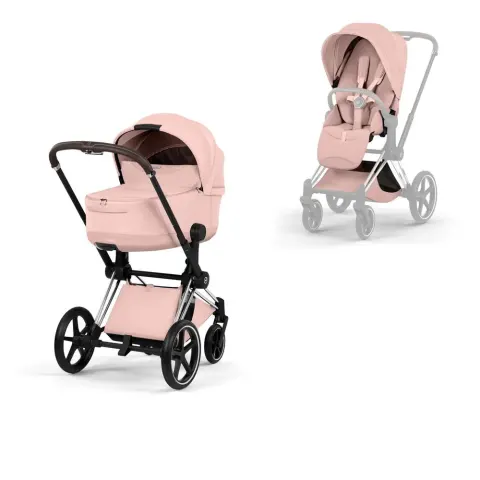 Cybex Priam 5.0 Style Wózek głęboko-spacerowy | Peach Pink