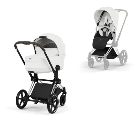 Cybex Priam 5.0 Style Wózek głęboko-spacerowy | Off White