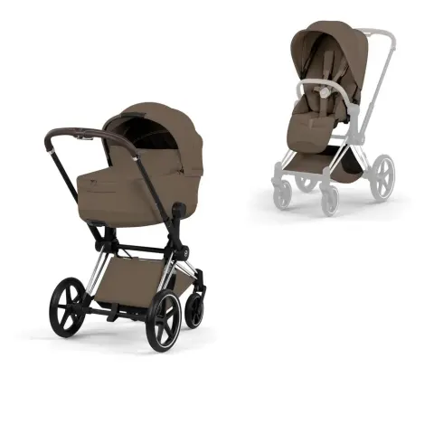 Cybex Priam 5.0 Style Wózek głęboko-spacerowy | Coconut Brown